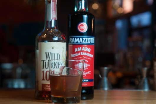 Autumn Leaves: Bourbon, Ramazzotti, Vermouth, and Lime