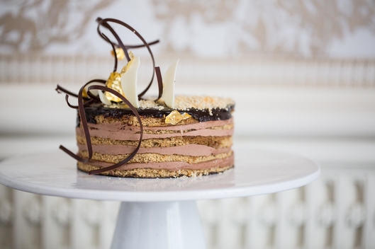 Michael Daly of Four Seasons: Chocolate-Almond Opera Cake