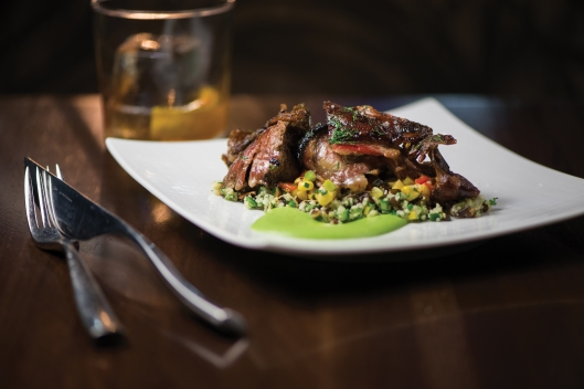 Mike Isabella of Kapnos: Australian Lamb with Bulgur-Couscous-Wild Rice Salad
