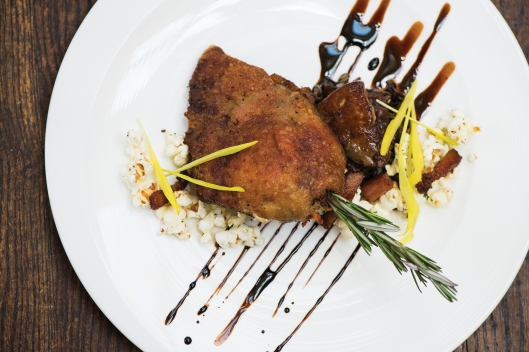 Austin Fausett of Trummer's on Main: Duck, Foie Gras, Popcorn, Wild Rice, and Ba