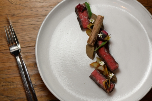 Graeme Ritchie of VOLT: Binchōtan-grilled Wagyu Short Rib, Malt, and Salsify