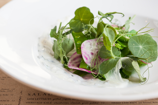 Andrew Whitcomb of Colonie : Beet Salad, Green Apple, Wakame, and Crispy Yogurt