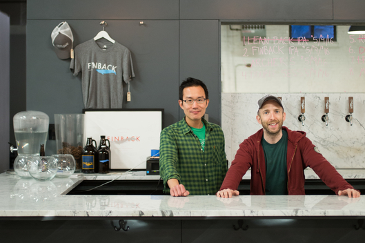 Basil Lee and Kevin Stafford of Finback Brewery 