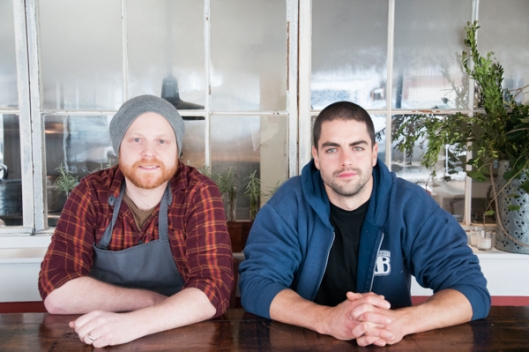 Chefs Chad Hoffer and Tyler Burnley